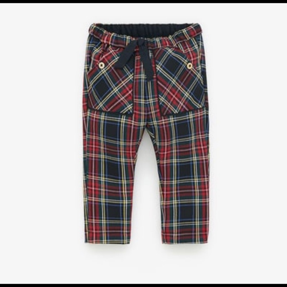 Baby Girl Zara Plaid Pants